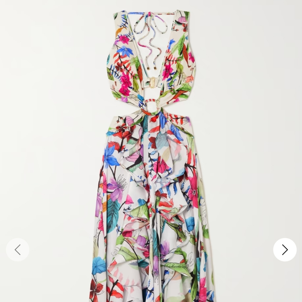 PatBo Zamia cutout Maxi Floral dress - Picture 3 of 11
